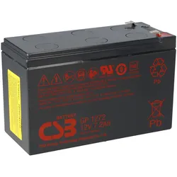 CSB GP1272 AGM Bleiakku 12V 7,2Ah T1 / Faston 4,8 mm