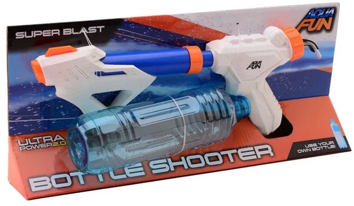 Johntoy Aqua Fun Waterpistool Wit Blauw - 54 cm