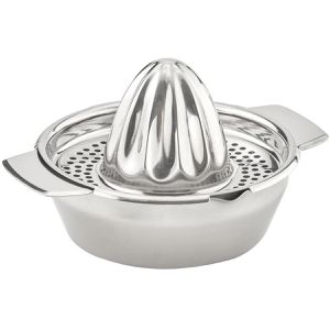 APS Zitronenpresse 71431, Ø 12 cm, silber, aus Edelstahl, 350ml