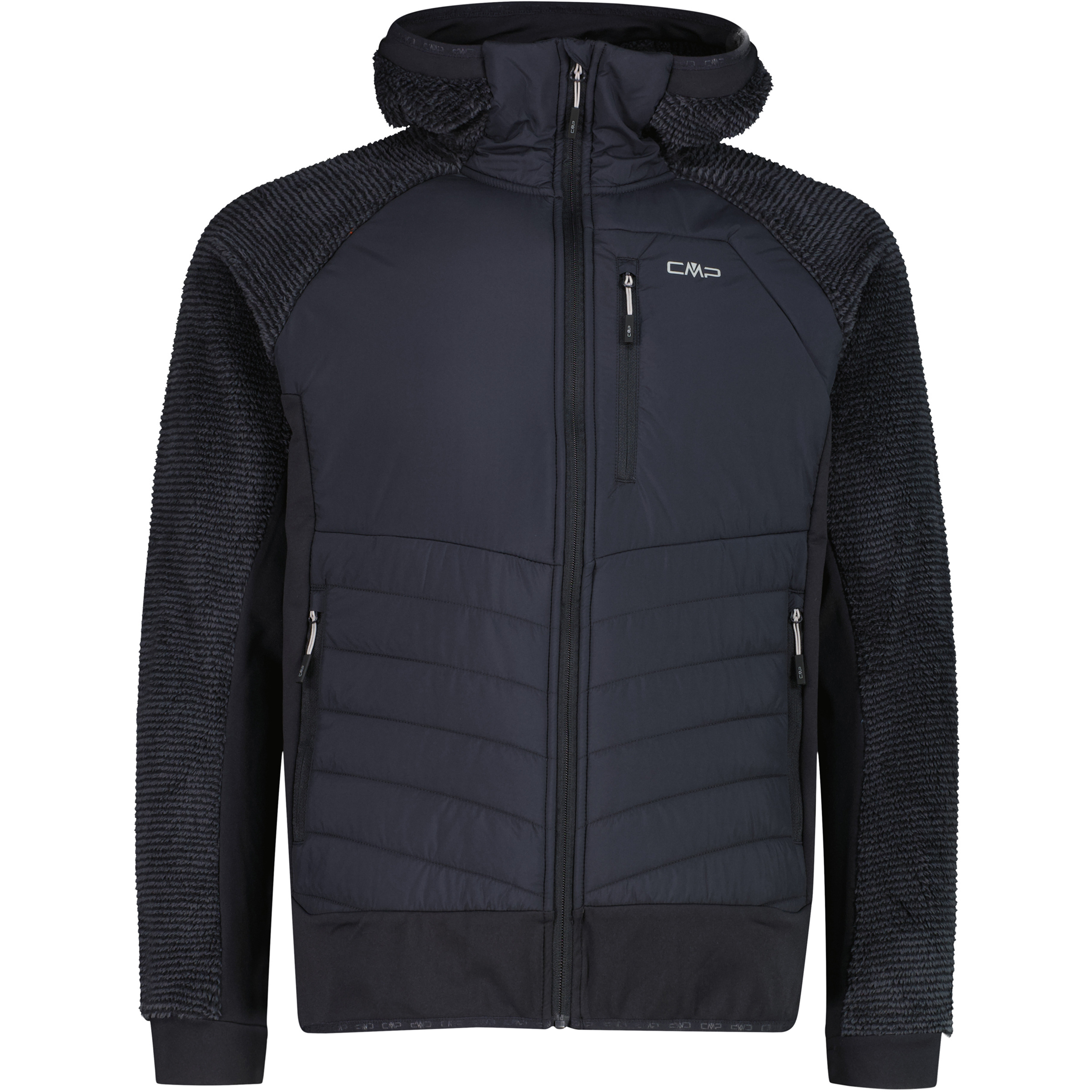 CMP Hybrid Herren Isolationsjacke grau Größe L Trekking Schnell trocknend