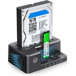 Graugear Docking-& Klonstation M2 NVMe/SATA SSD 2,5/3,5" USB, SSD + Festplatte Zubehör