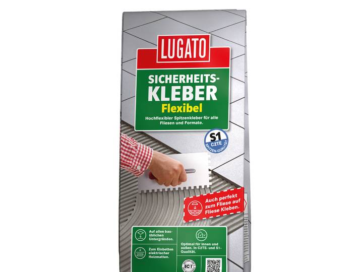 Lugato Fliesenkleber Sicherheitskleber Grau 5 kg
