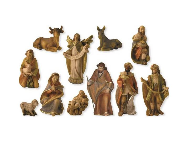 Krippenfigur BOTANIC-HAUS Sammlung 11 Stück , braun (bunt), Polyresin, Dekofiguren, Krippenfigur