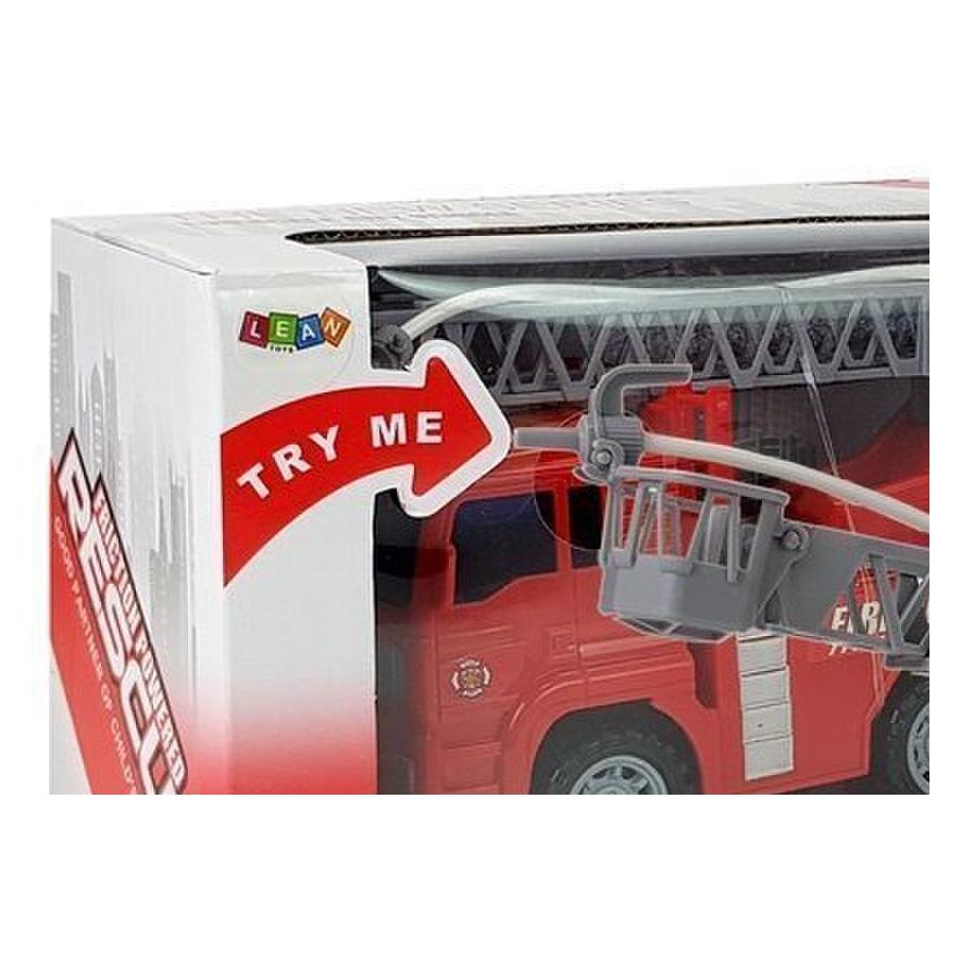 Lean Toys Feuerwehr mit batteriebetriebener Leiter mit Wasser 1:20 (58222684)