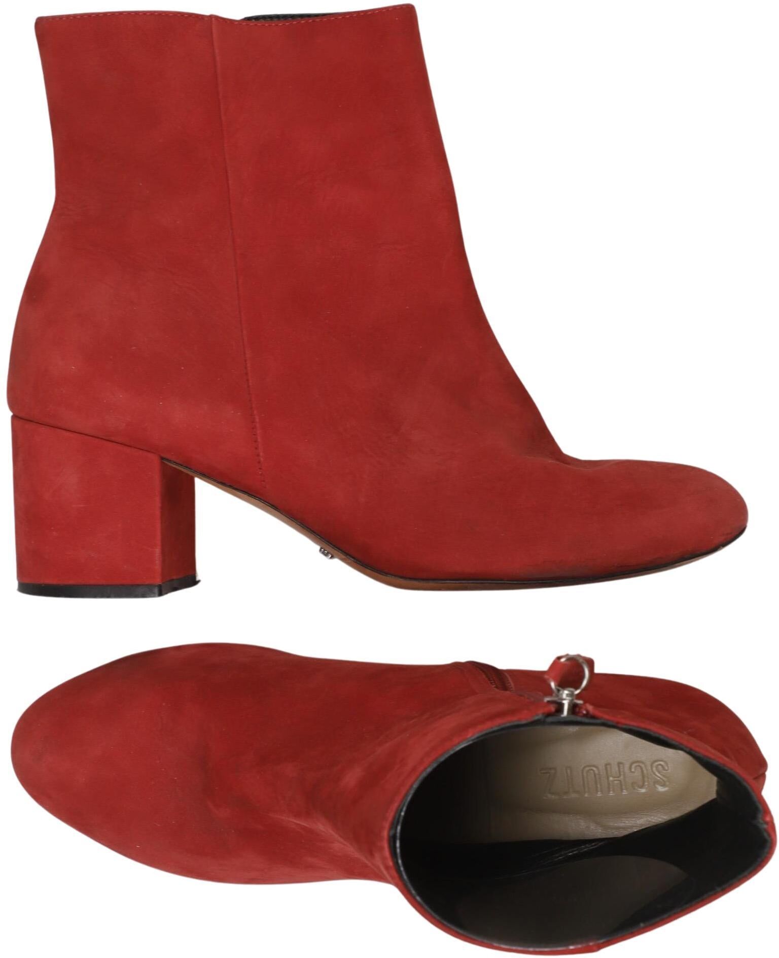 Schutz Damen Stiefelette, Rot, Gr. EU 40,5 (US 9), Leder - Second Hand