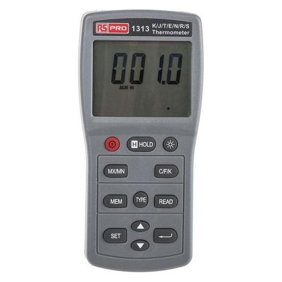 RS PRO 1-Channel Thermometer, Selectable (1232211)