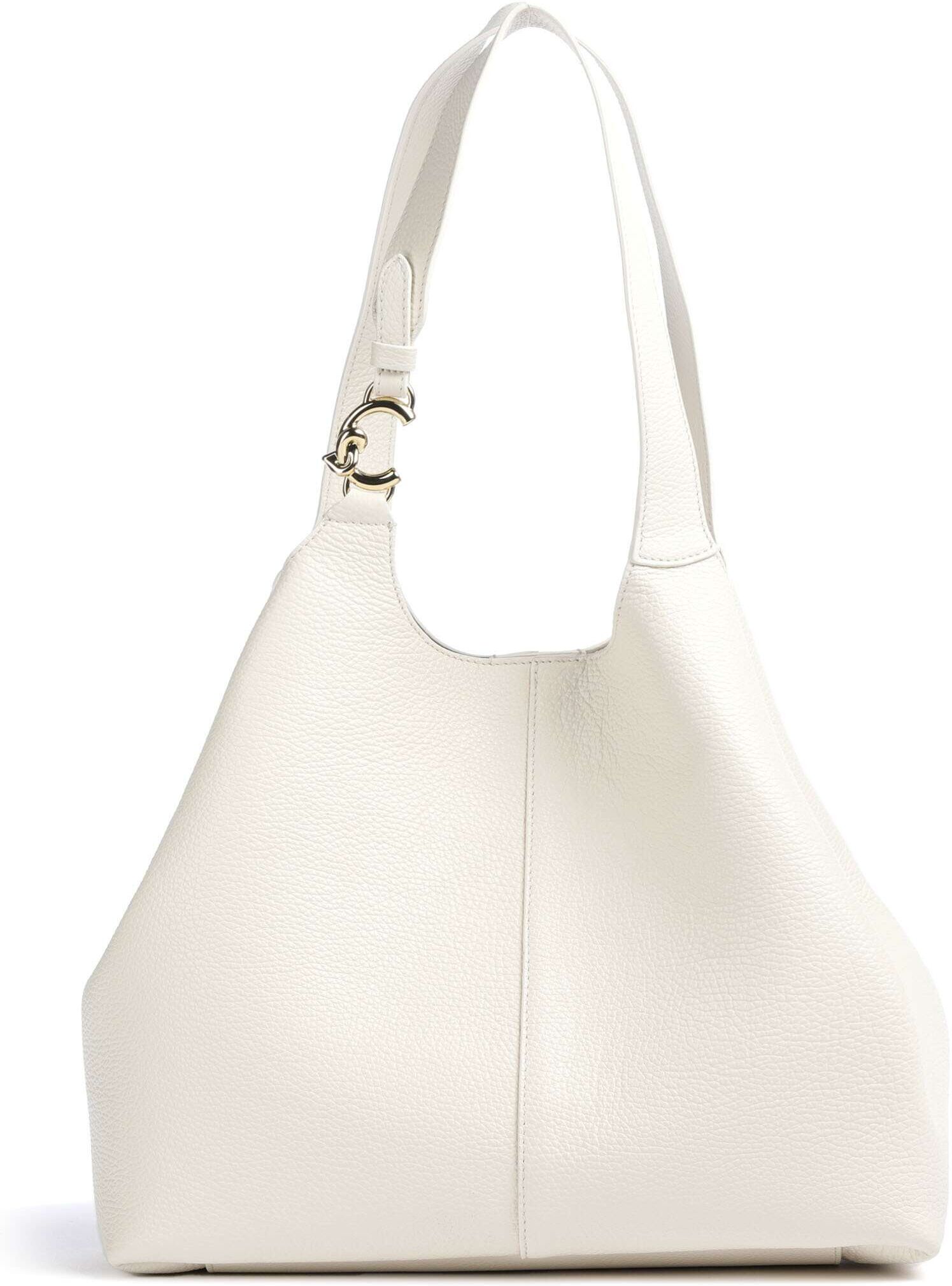 Coccinelle C-Easy   Læder Hobo-taske   hvid