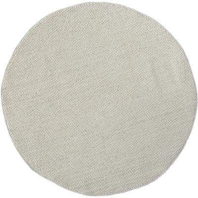 Teppich "Ava", weiß (weiß, creme), B:120cm H:7mm L:120cm Ø:120cm, Polyester, MYFLAIR MÖBEL & ACCESSOIRES, Teppiche, Teppich, Uni Farben, meliert, Sisal-Optik, auch in rund erhältlich
