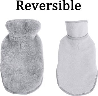 Inspire Curations CozyWrap Reversible Fleece Cat Jacket gary xl
