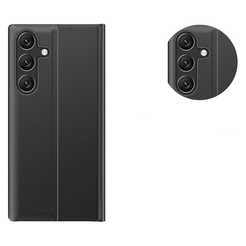 Hurtel Neues Sleep View Case mit Klappe und Ständer für Samsung Galaxy A35 - Schwarz (Samsung Galaxy A35) (1404978613)