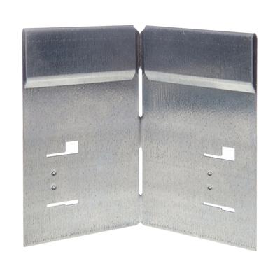 Green-Split Ecke für Rasenkante 8x8x14,8 cm, Alu-Zink, rostfrei, 90° Winkel – Schneckenzaun Ecke für Beeteinfassung, einfache Montage