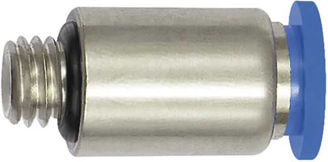 Riegler Raccord droit à emboîtement « Série Bleue » mini, rond, G 1/8, 207.018-6M (207.018-6M)
