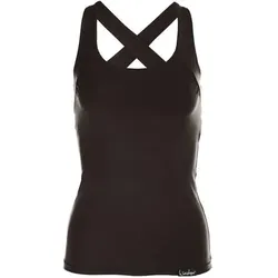 WINSHAPE Damen Cross Back Top WVR25, Größe S in Schwarz Schwarz