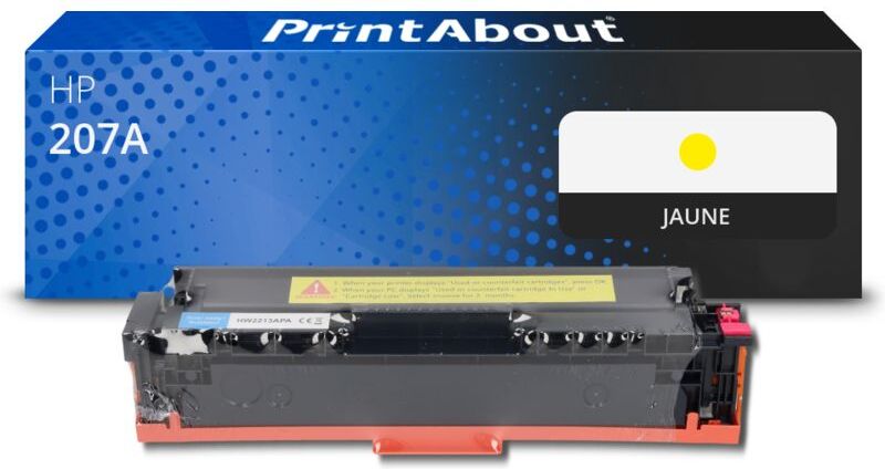 PrintAbout Toner compatible HP 207A (W2212A) - Jaune Jaune