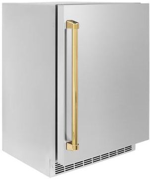 ZLINE 24 in. Touchstone 151 Can Beverage Fridge With Solid Stainless Steel Door