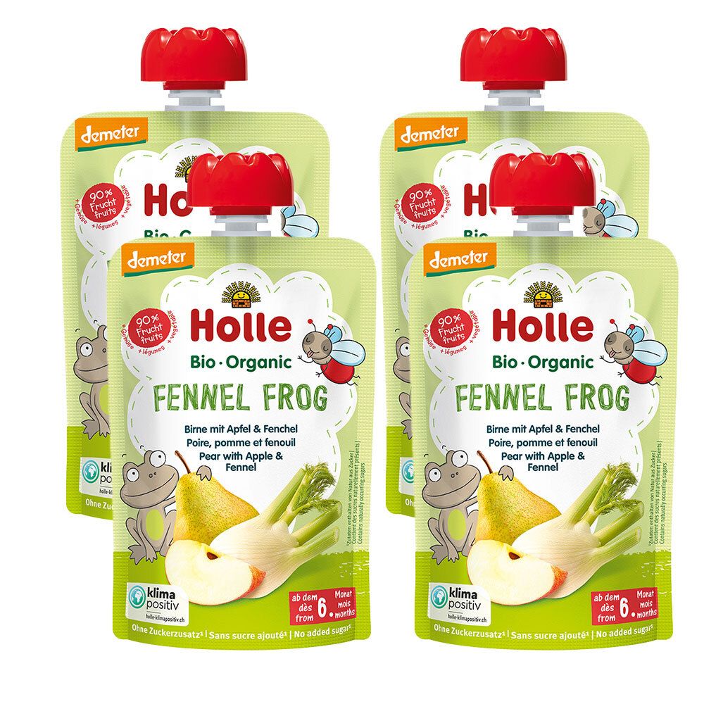 Holle Fennel Frog 4er Set 4x100 g Trinklösung