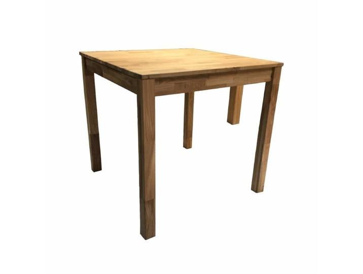 Trendstore Ezzo Esstisch aus massiver Eiche - 80 x 76 x 80 Natur, Rustikal, Zeitlos
