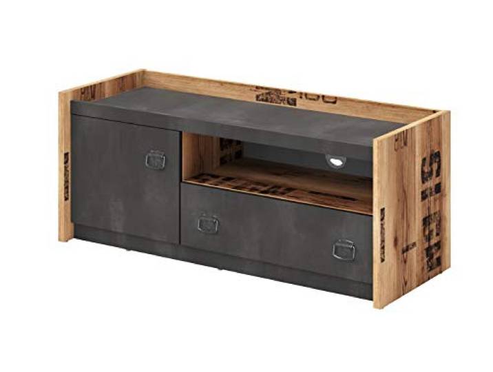 Furniture24 Tv Schrank Fargo FG10 Lowboard Unterschrank mit Schublade und Tür