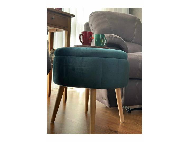 Skye Decor Pouf Bliss-Berlin (1-St., 1 Pouf), Mit Eschenholzbeinen