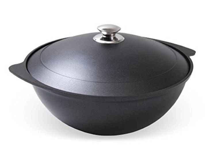 Kazan - Kasan 9 Liter mit Antihaftbeschichtung und Deckel Kochtopf Schwarz WOK