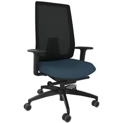 Dauphin Drehstuhl Indeed mesh Stoff Blau