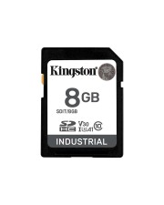 Kingston SD Card 8 GB SDHC Industrial -40C to 85C retail High Capacity 8 (SDIT/8GB)