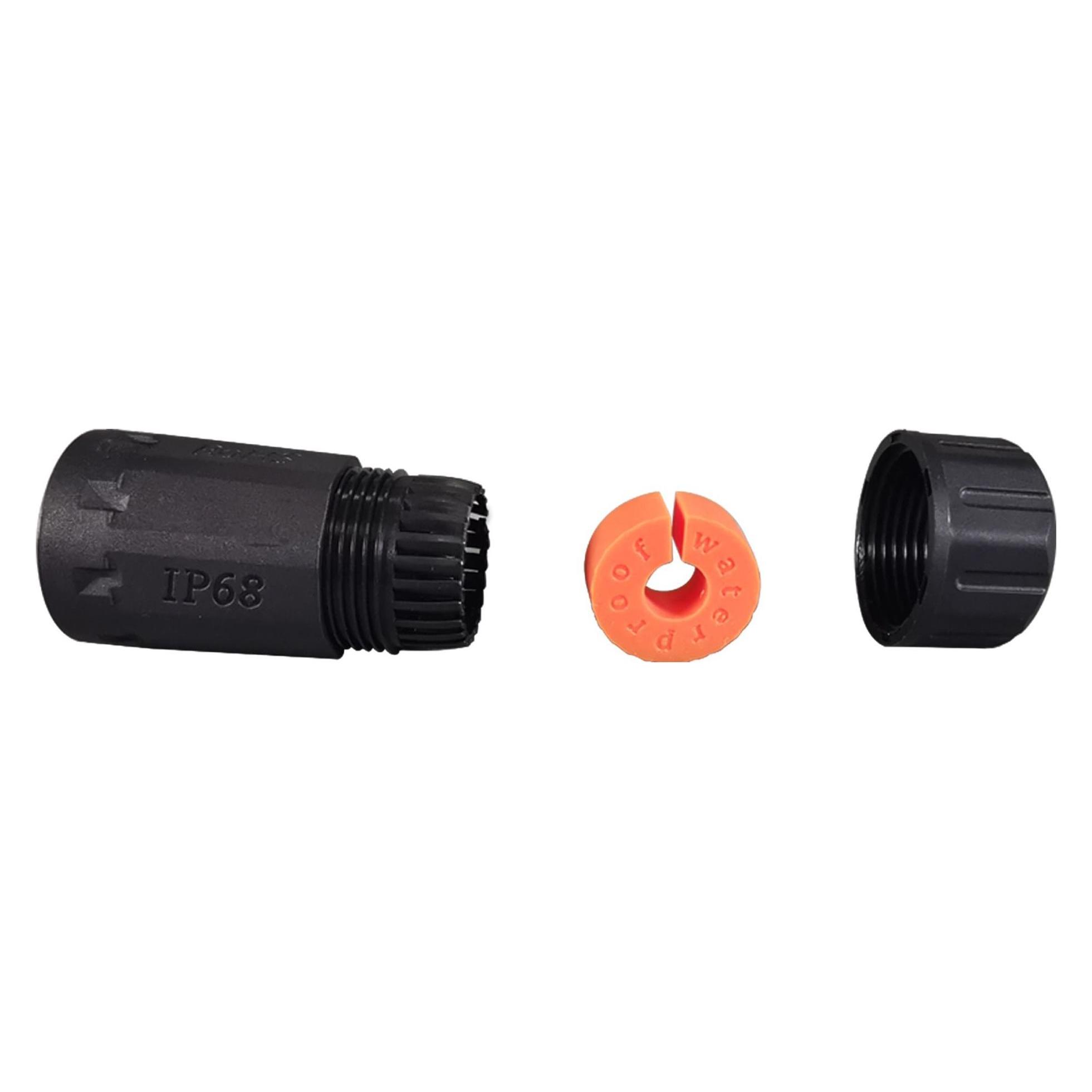 EFB Elektronik RJ45 Cat.6A IP68 Durchführungskupplung Buchse/Buchse Verbindungsmuffe (Netzwerk Kupplung) (IP68DFKRJ456AWP)