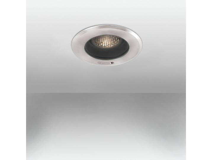 FARO BARCELONA LED-Deckeneinbauleuchte Geiser, seewasserfest Geiser, alu / grau / zink, Edelstahl, Modern, Deckenlampe