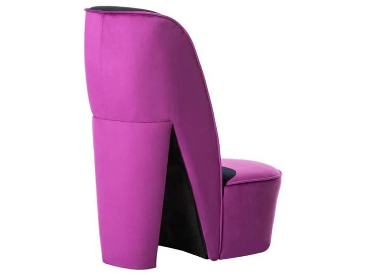 LVL - MEUBLE FAUTEUIL - Chaise en forme de chaussure à talon haut Violet Velours(3827)