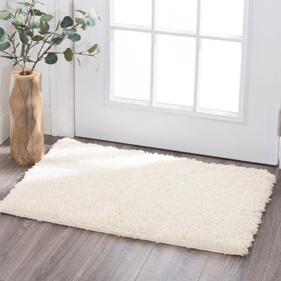 Alise Rugs Joy Shag Casual Solid Indoor Polypropylene Area Rug