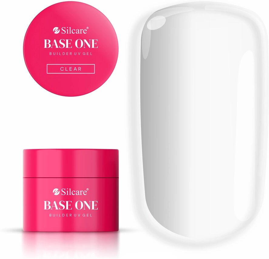 Clear 50 gr gel Silcare Base One Gel UV trasparente medio spessore 50 gr