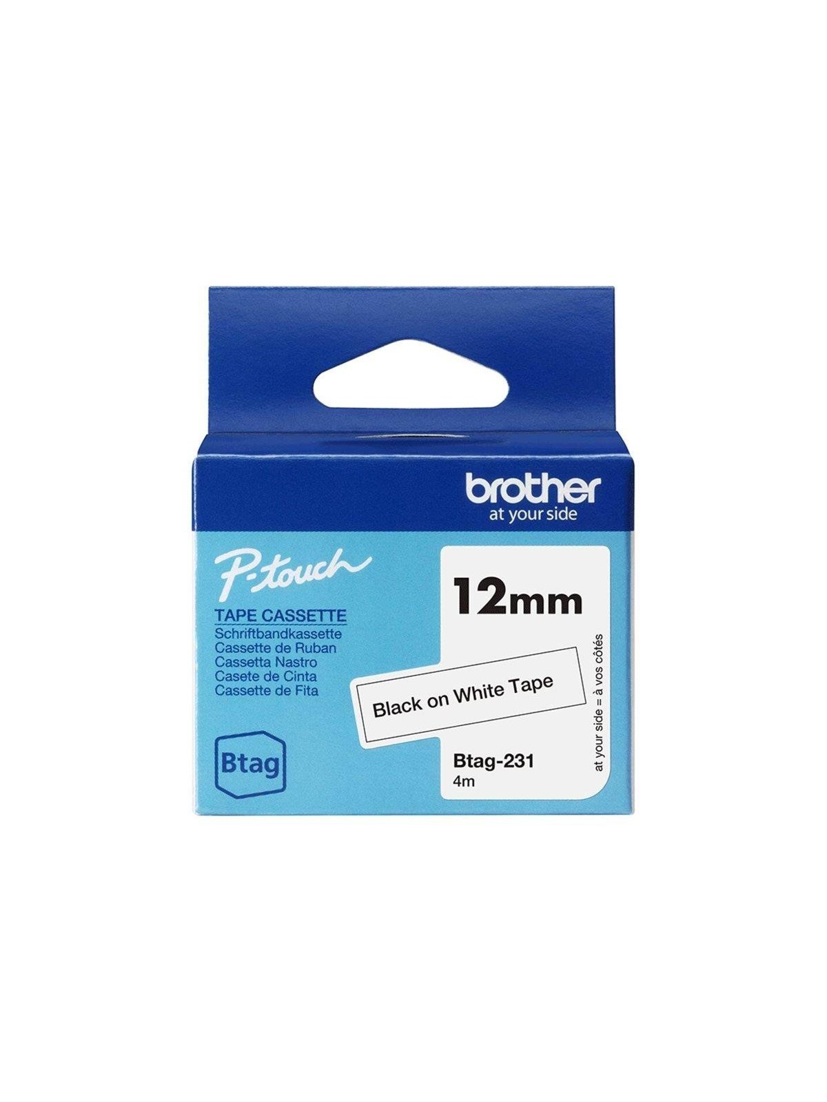 Brother BTAG-231 - label tape - 1 cassette(s) - Roll (1.2 cm x 4 m)