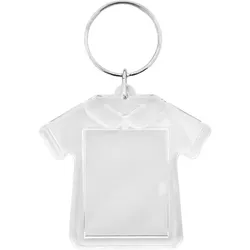 CombiCraft Plexiglas Schlüsselanhänger T-shirt, 55x52mm - 50 Stück
