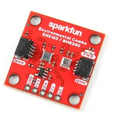 SparkFun ENS160/BME280 Umwelt-Kombisensor, Luftqualität, Druck, Feuchtigkeit, Temperatur, I2C, Qwiic
