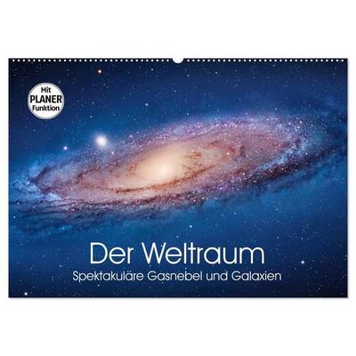Der Weltraum. Spektakuläre Gasnebel und Galaxien (Wandkalender 2026 DIN A2 quer), CALVENDO Monatskalender