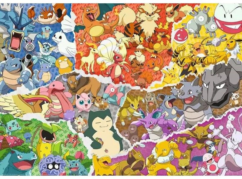 Ravensburger Puzzle 1000 pièces - L'aventure Pokémon