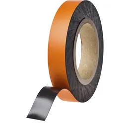 Magnetband farbig 25 mm | orange | 10 m | 0,85 mm, Ferrit, PVC