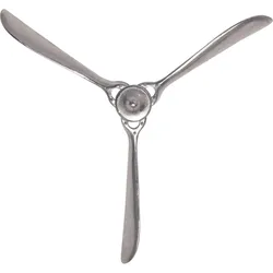 FineBuy, Wanddeko, Deko Propeller 85 cm Wanddeko Aluminium Flugzeug Wandpropeller Wohndeko