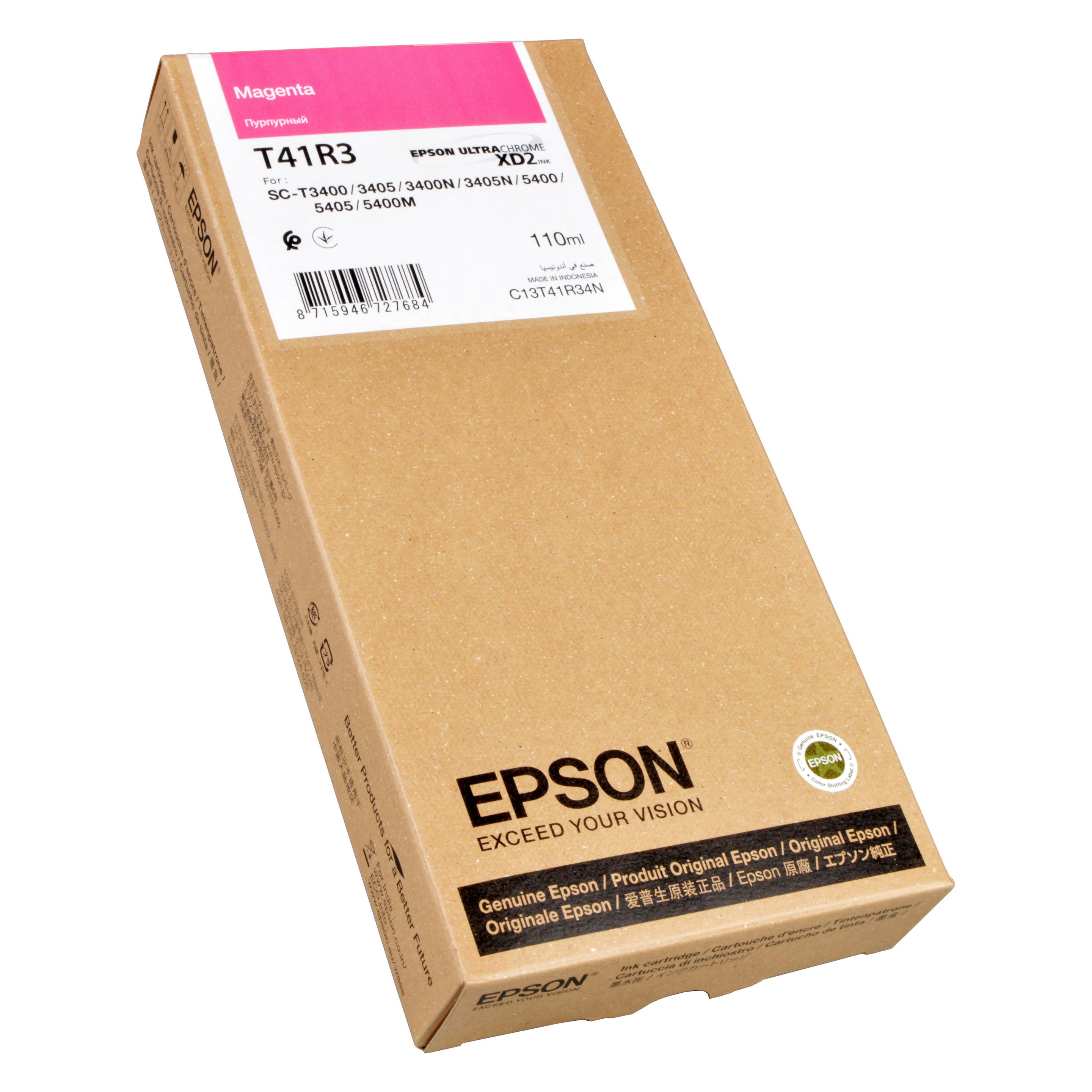 Epson Singlepack UltraChrome XD2 T41R340 Magenta 110ml (M) (C13T41R34N)