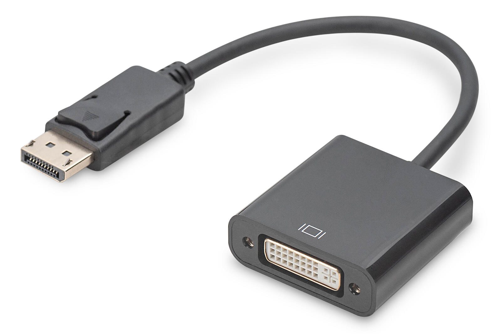 Digitus Aktiver DisplayPort Adapter / Konverter, DP auf DVI DB-340414-001-S