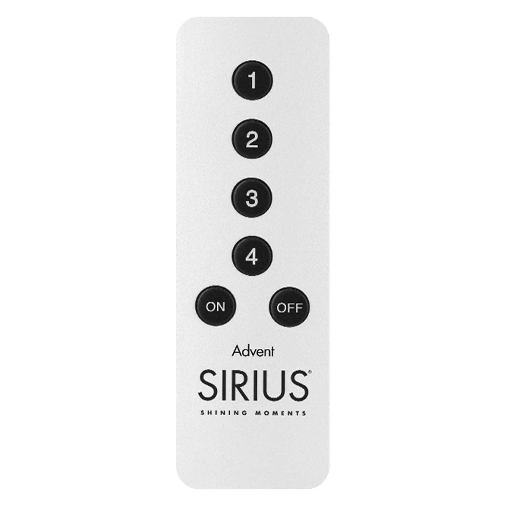 Sirius Remote Control Advent, Alu, incl. CR2032 (10002)