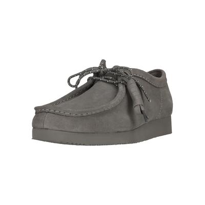 Mokassin CLARKS "Wallabee Lite", Herren, Gr. 41, grau, Schuhe Mokassin, mit leichter Laufsohle