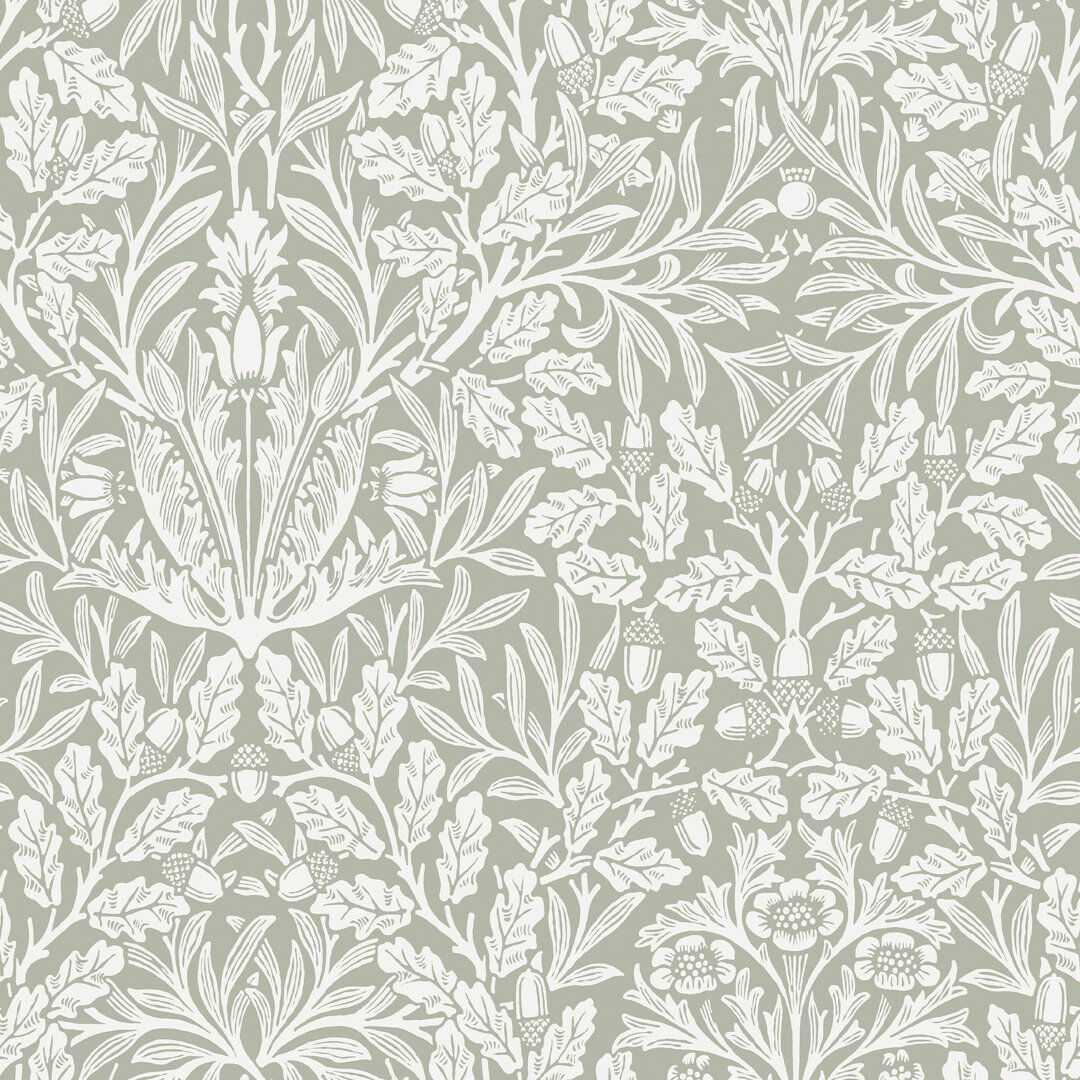 William Morris at Home 10m x 0.52cm Matte Non-Pasted Wallpaper Roll Sage 1,000cm L