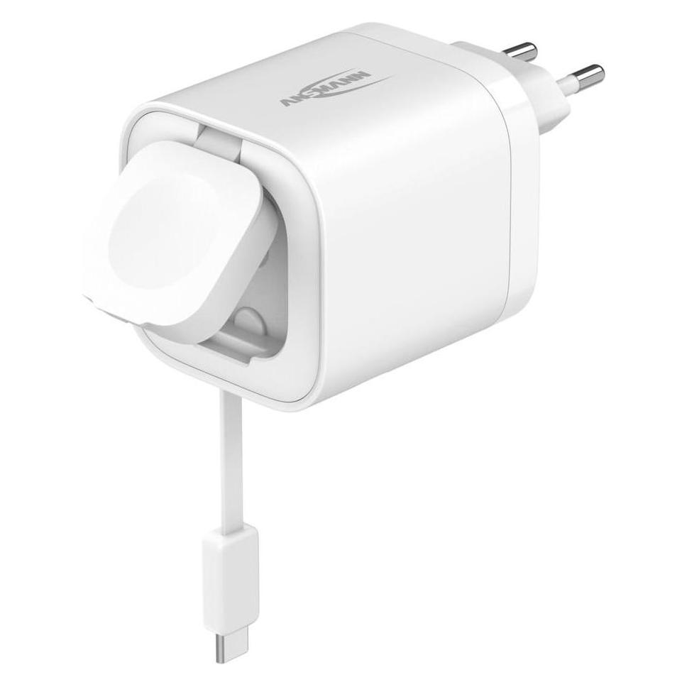 Ansmann Home Charger HC265PD mit Kabel und Apple Watch Lader (65 W, 4 Ports) (1001-0187)