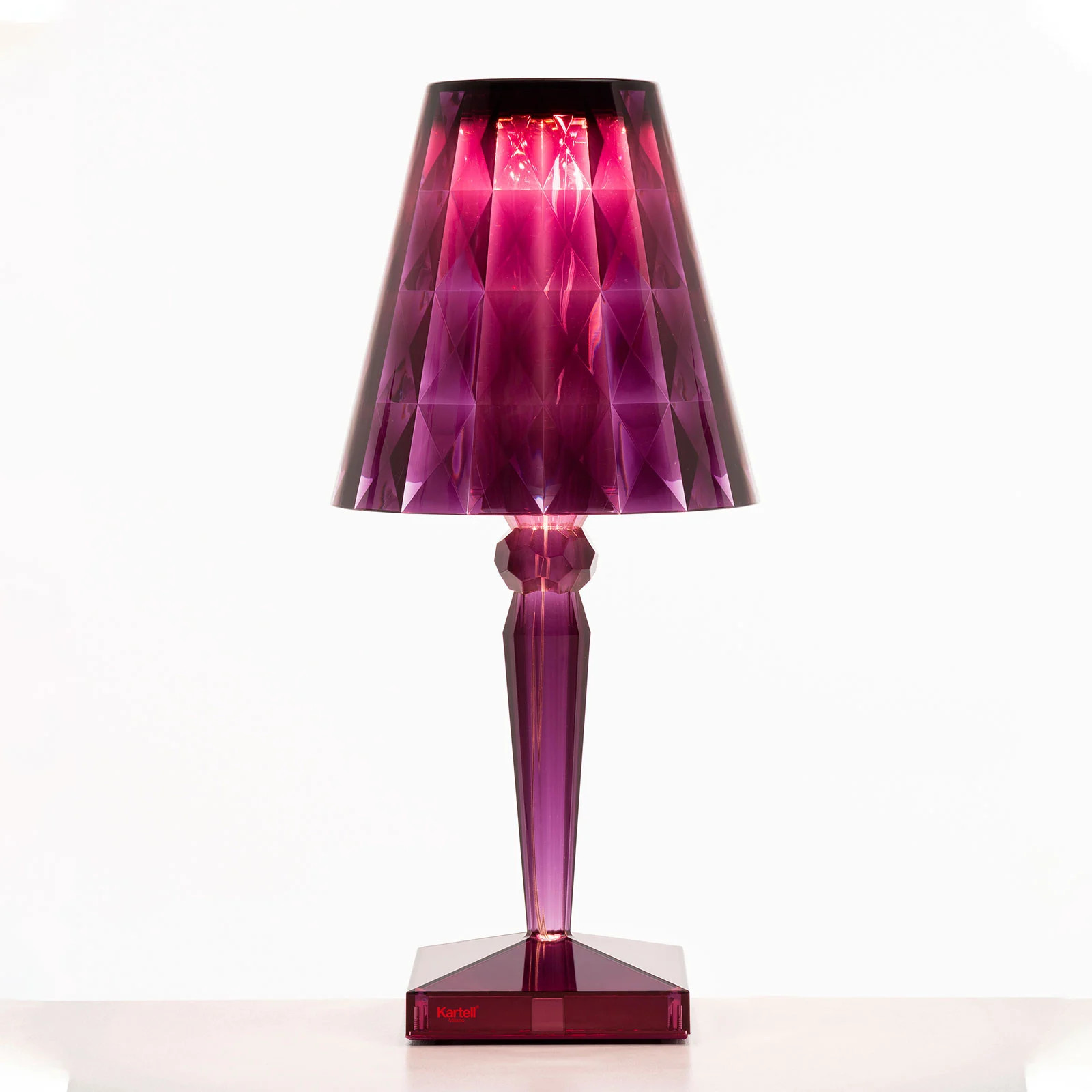 Kartell Big Battery Taffellamp - Paars - Design Tafellamp van Kunststof