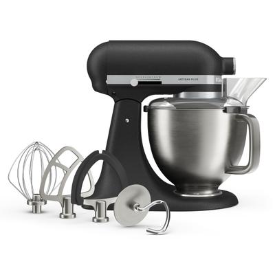 KITCHENAID Küchenmaschine "Artisan Plus 5KSM50PKV", schwarz (gusseisen schwarz), B:24cm H:36cm T:37cm, Küchenmaschinen, Küchenmaschine