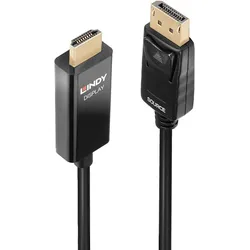 Lindy 40926 Videokabel-Adapter 2 m DisplayPort HDMI Typ A (Standard) Schwarz