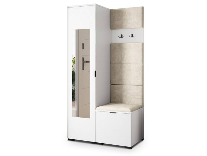 GARDEROBENSCHRANK VIRA 95/181/51 cm Modern Weiß