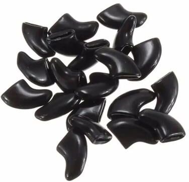 Uplift Treasures Soft Silicone Cat Nail Caps Set black xsold
