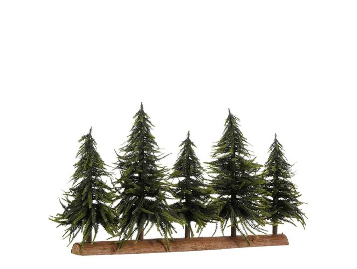 Sapin de noël décoratif vert plastique h40xl22xl80cm